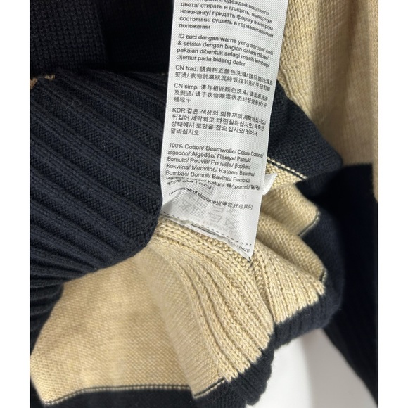 Esprit Polo Neck Sweater Taupe & Black Stripes - Picture 8 of 8